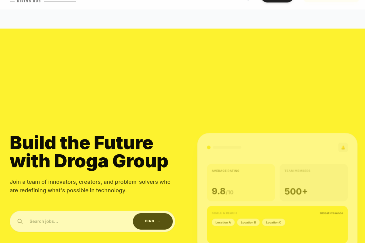 Talent Acquisition System — Droga Group Hiring Hub